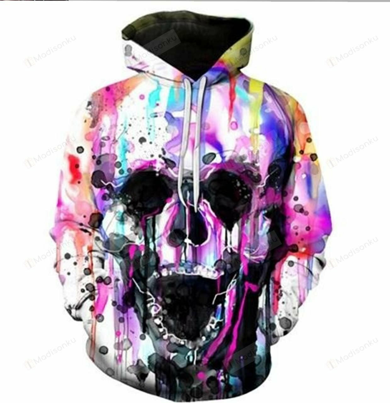 Skull 3d All Over Print Hoodie