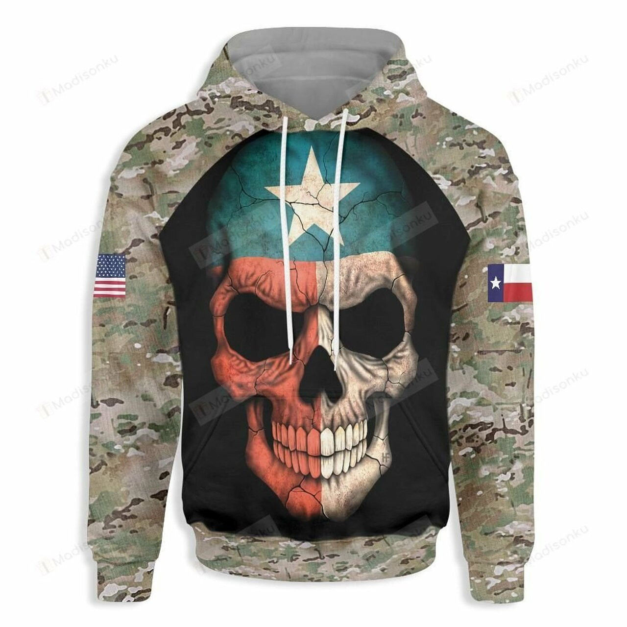 Skull 3d All Over Print Hoodie