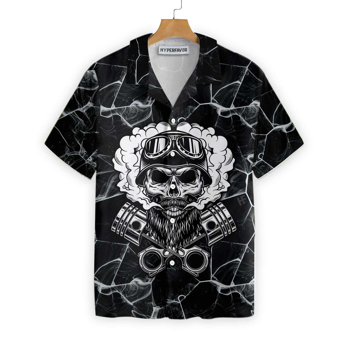 Skull Biker Motocycle Hawaiian Shirt Motorcycle Shirts For Men And Women