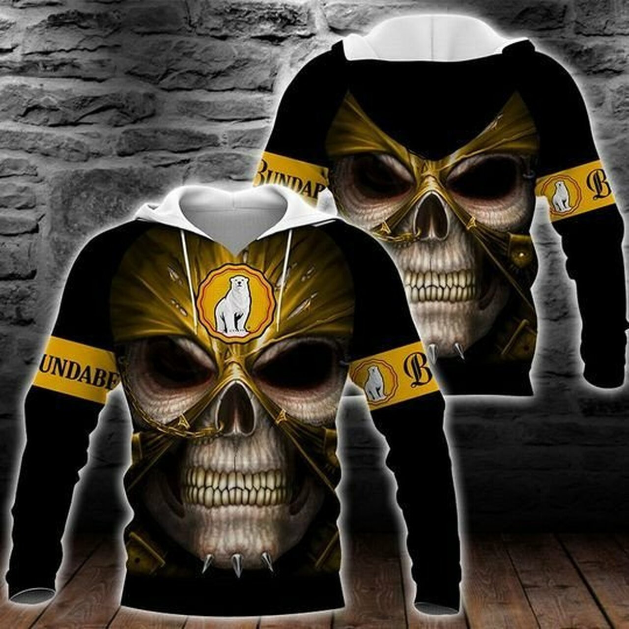 Skull Bundaberg Brewed Drinks 3d All Over Print Hoodie