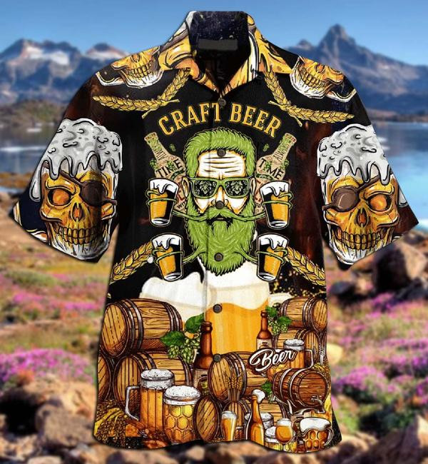 Skull Craft Beer Limited - Hawaiian Shirt Hawaiian Shirt For Men