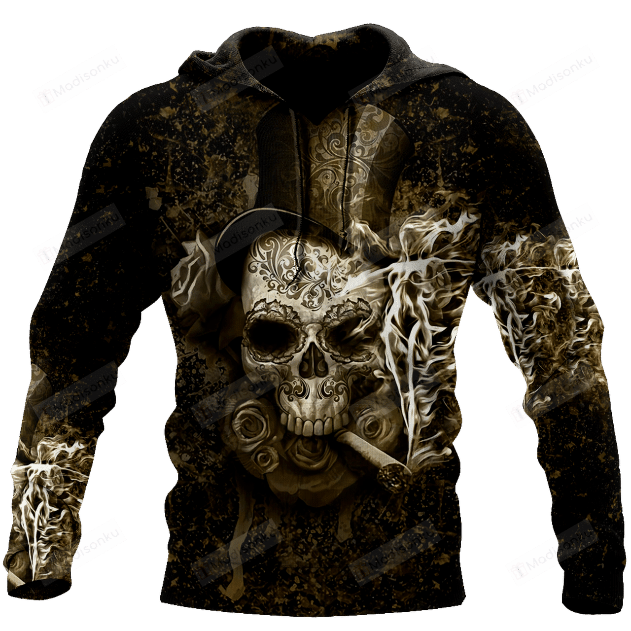 Skull Gothic Art 3d All Over Print Hoodie