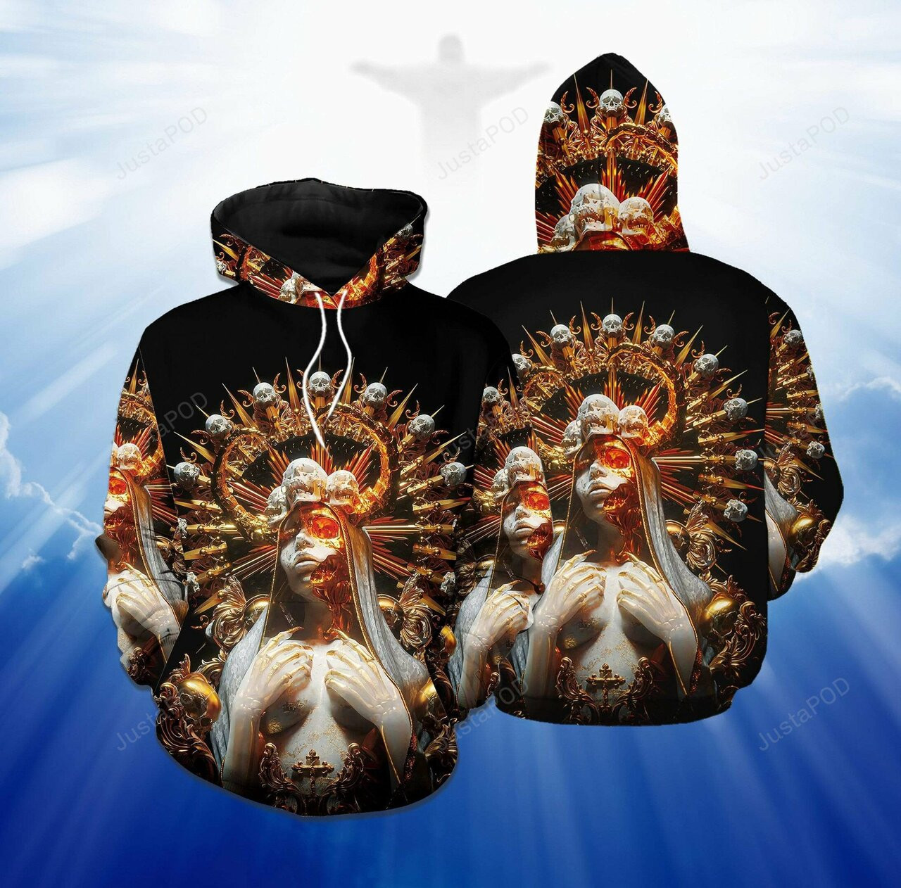 Skull Maria 3d All Print Hoodie