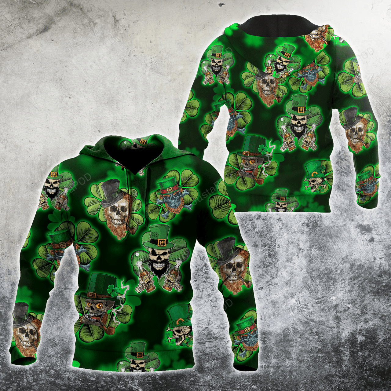 Skull Pattick 3d All Print Hoodie