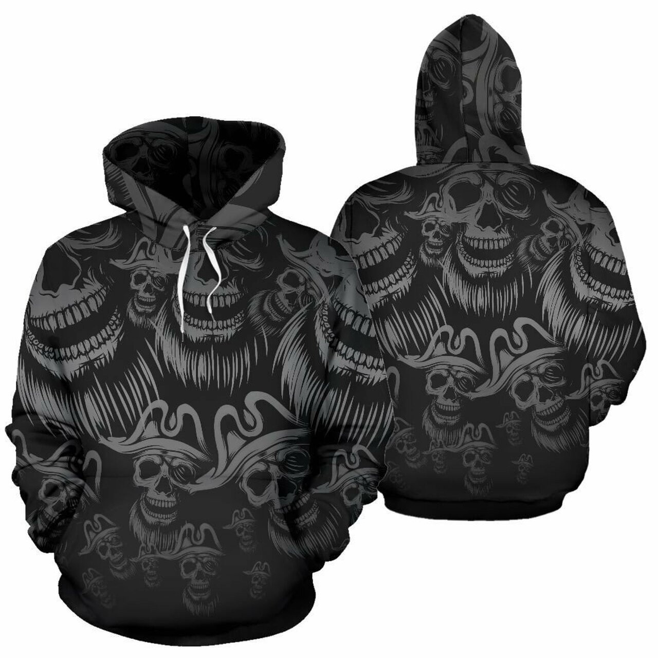 Skull Pirates 3d All Over Print Hoodie