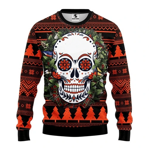 Skull Ugly Christmas Sweater Ugly Sweater For Men Women