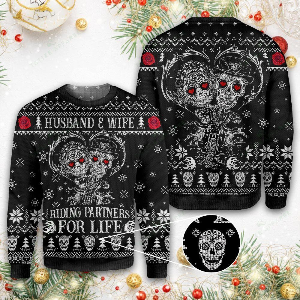 Skull Ugly Christmas Sweater Ugly Sweater For Men Women