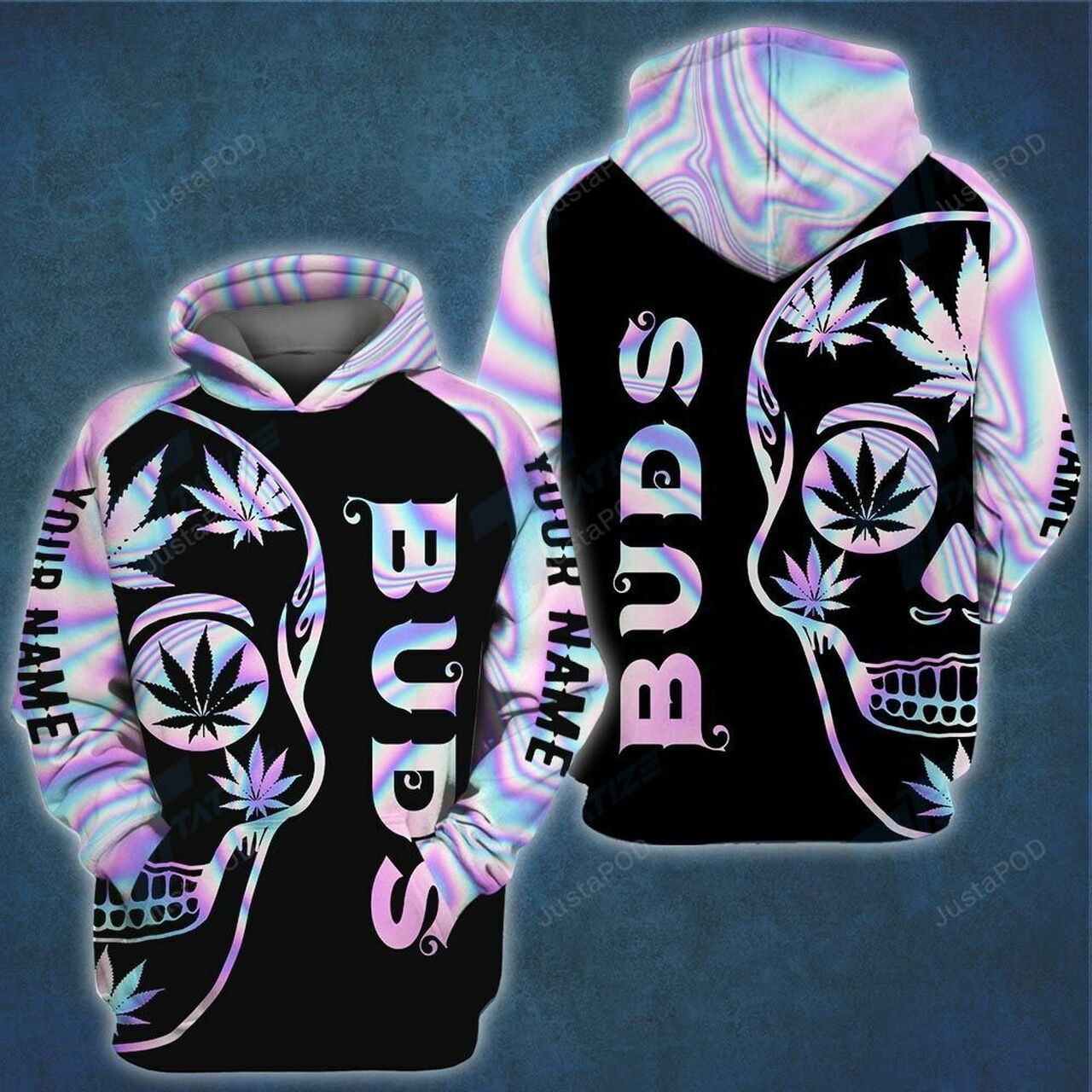 Skull Weed 3d All Over Print Hoodie