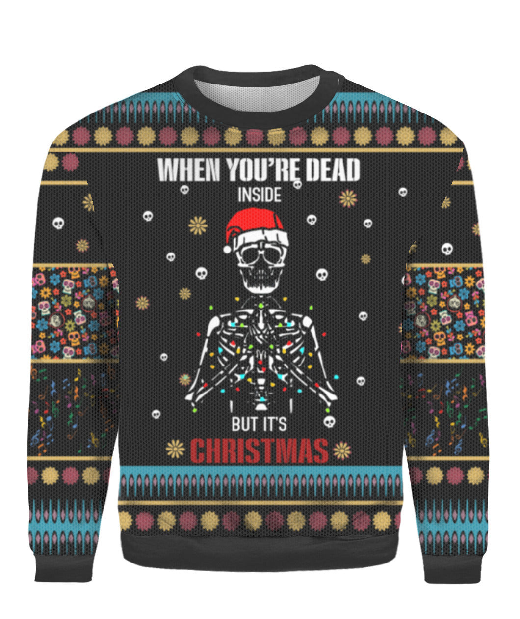 Skulls Christmas Ugly Christmas Sweater Ugly Sweater For Men Women