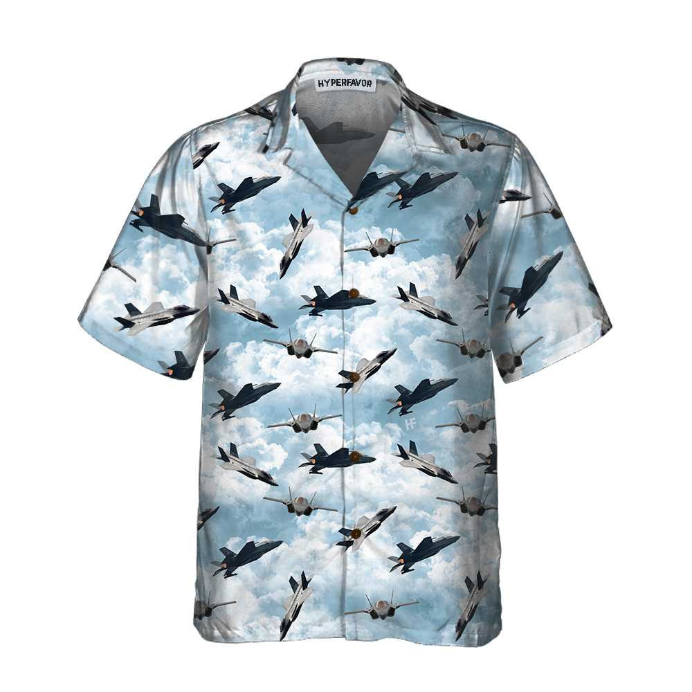 Sky Aircraft Hawaiian Shirt Airplane Aloha Shirt Aviation Shirt For Men