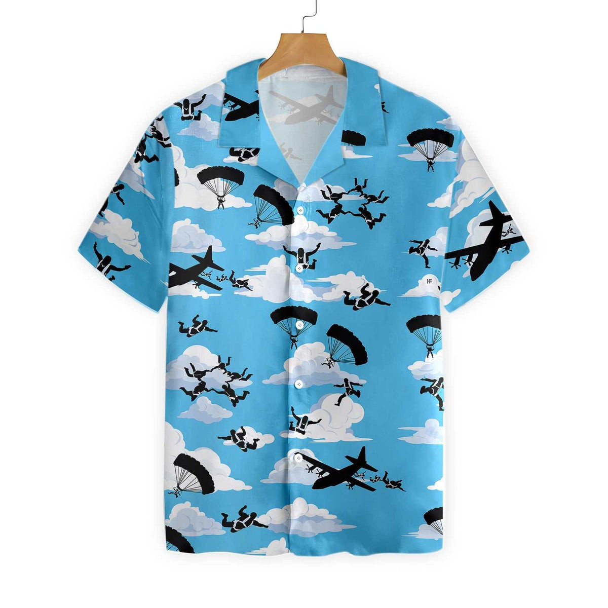 Skydiving Pattern Hawaiian Shirt