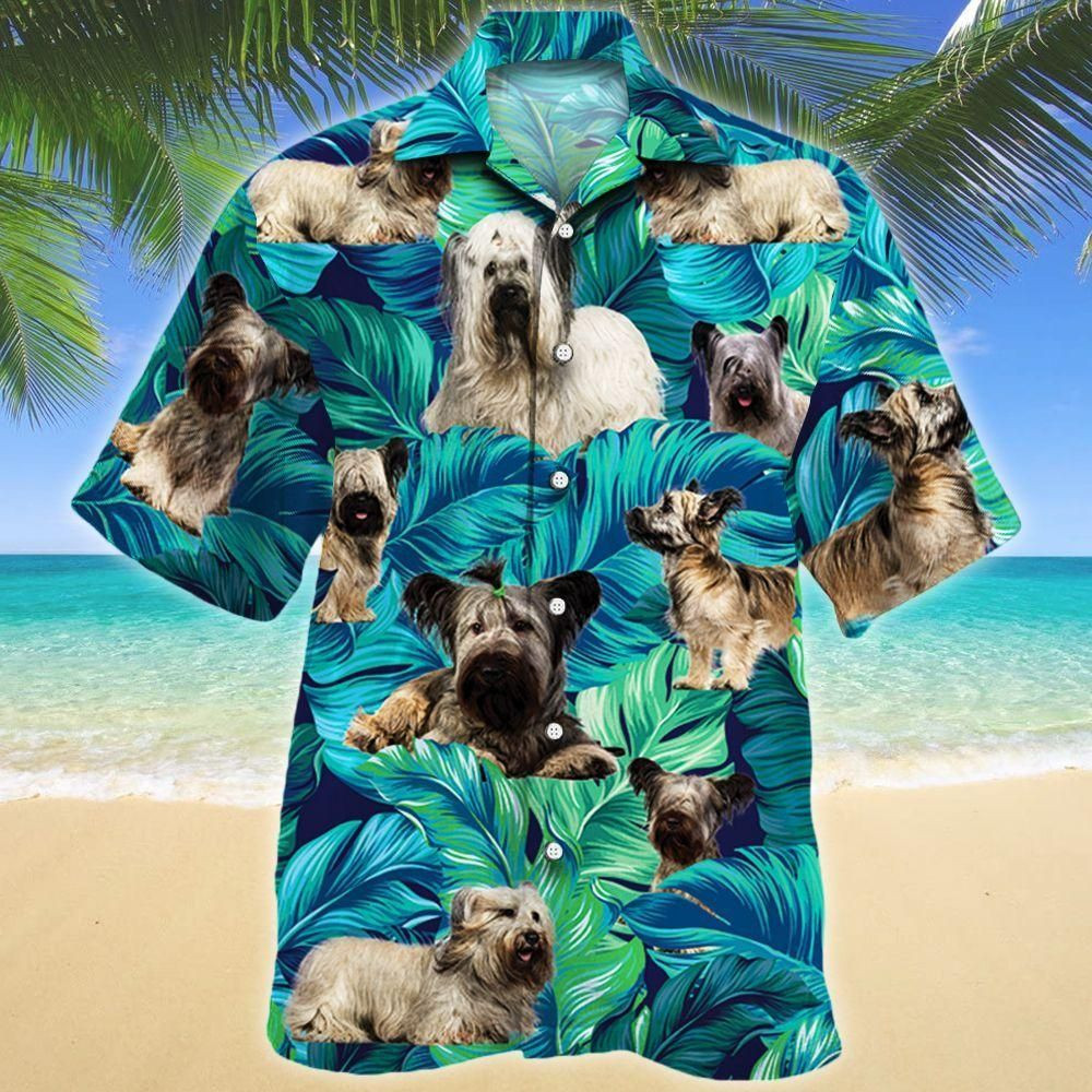 Skye Terrier Dog Lovers Aloha Hawaiian Shirt Colorful Short Sleeve Summer Beach Casual Shirt For Men And Women