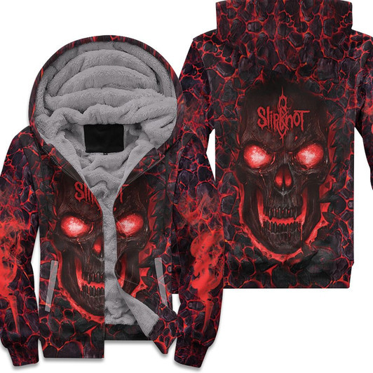 Slipknot Lava Skull 3D Full Fleece Hoodie