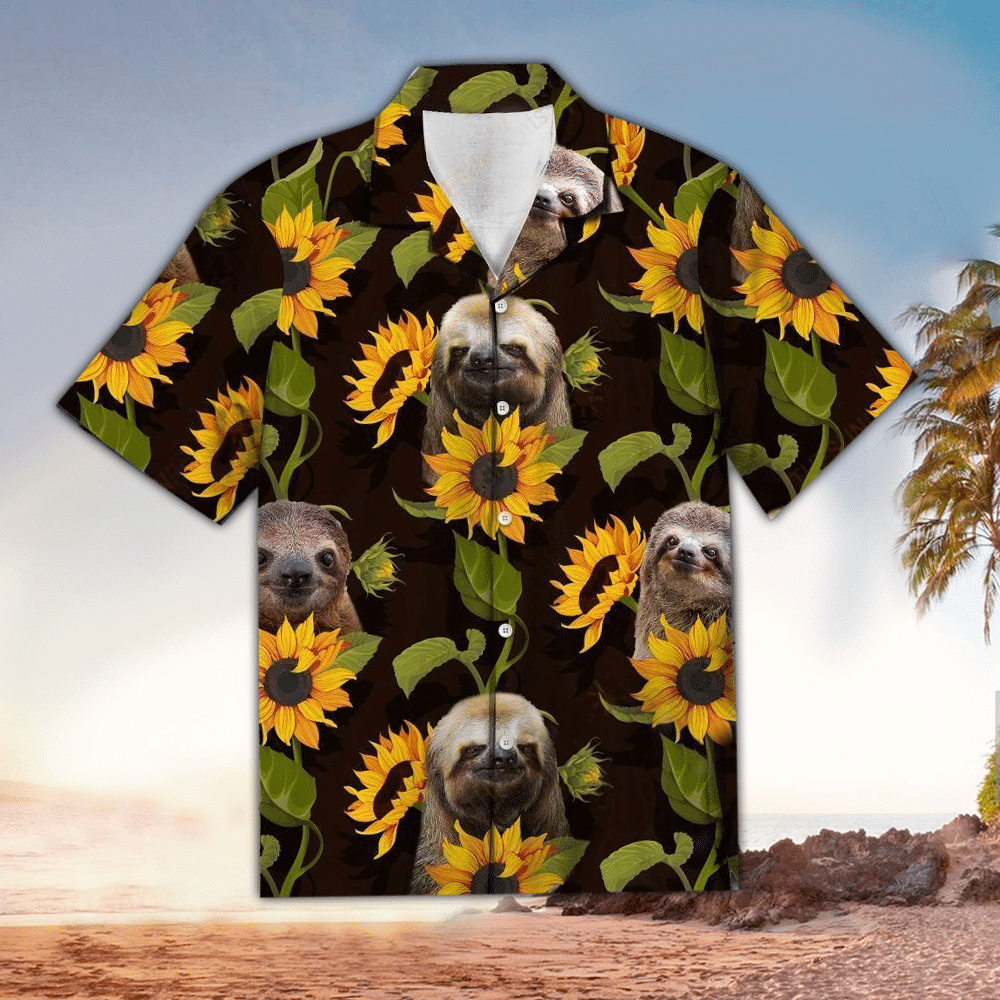 Sloth Aloha Shirt Hawaiian Shirt For Sloth Lovers Shirt For Men and Women