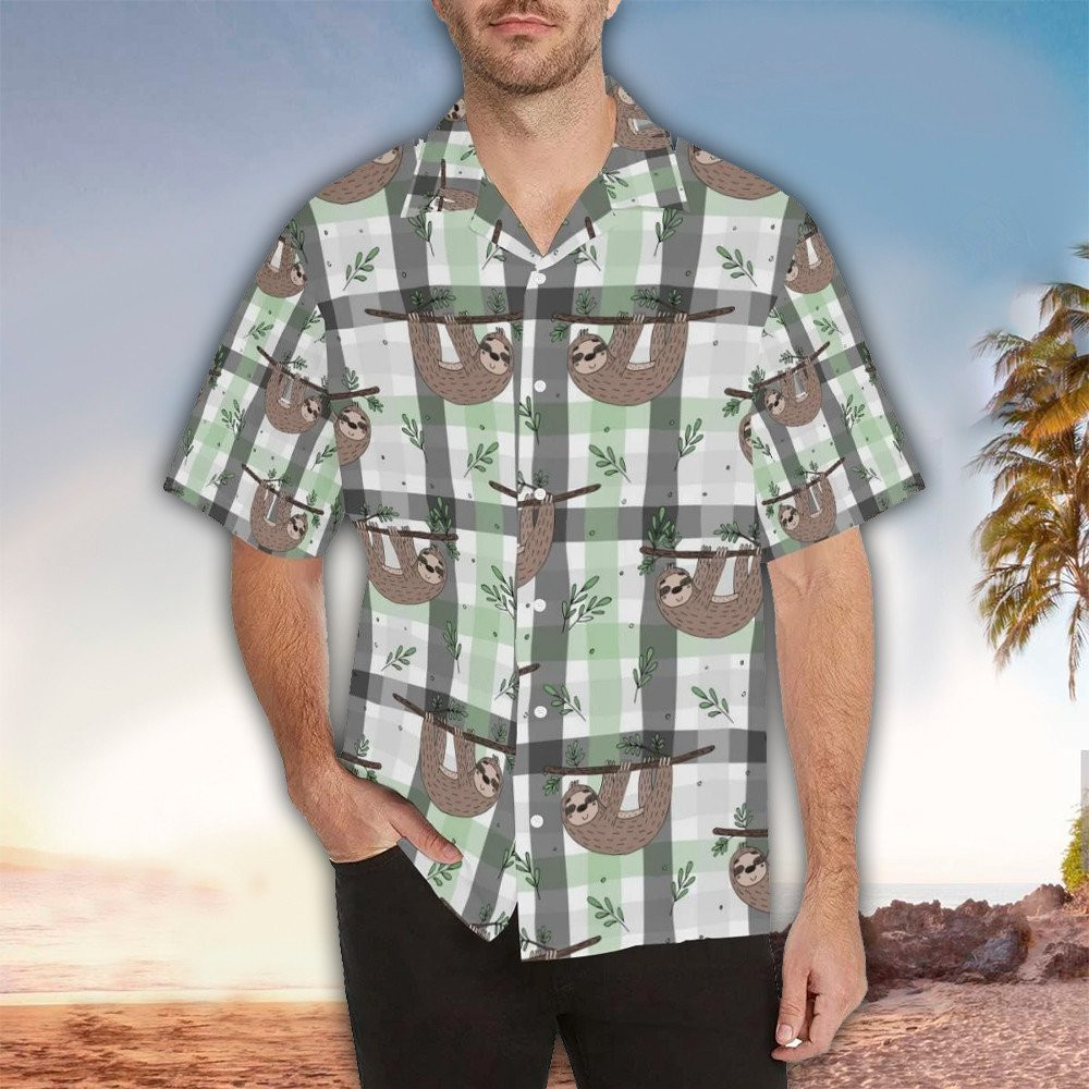 Sloth Aloha Shirt Perfect Hawaiian Shirt For Sloth Lover Shirt For Men and Women