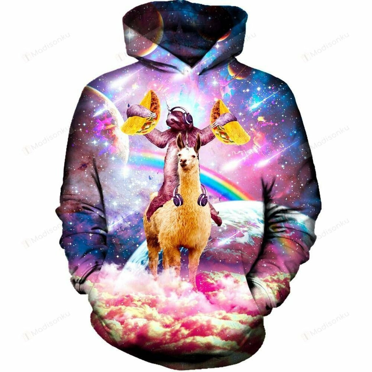 Sloth And Friends 3d All Over Print Hoodie
