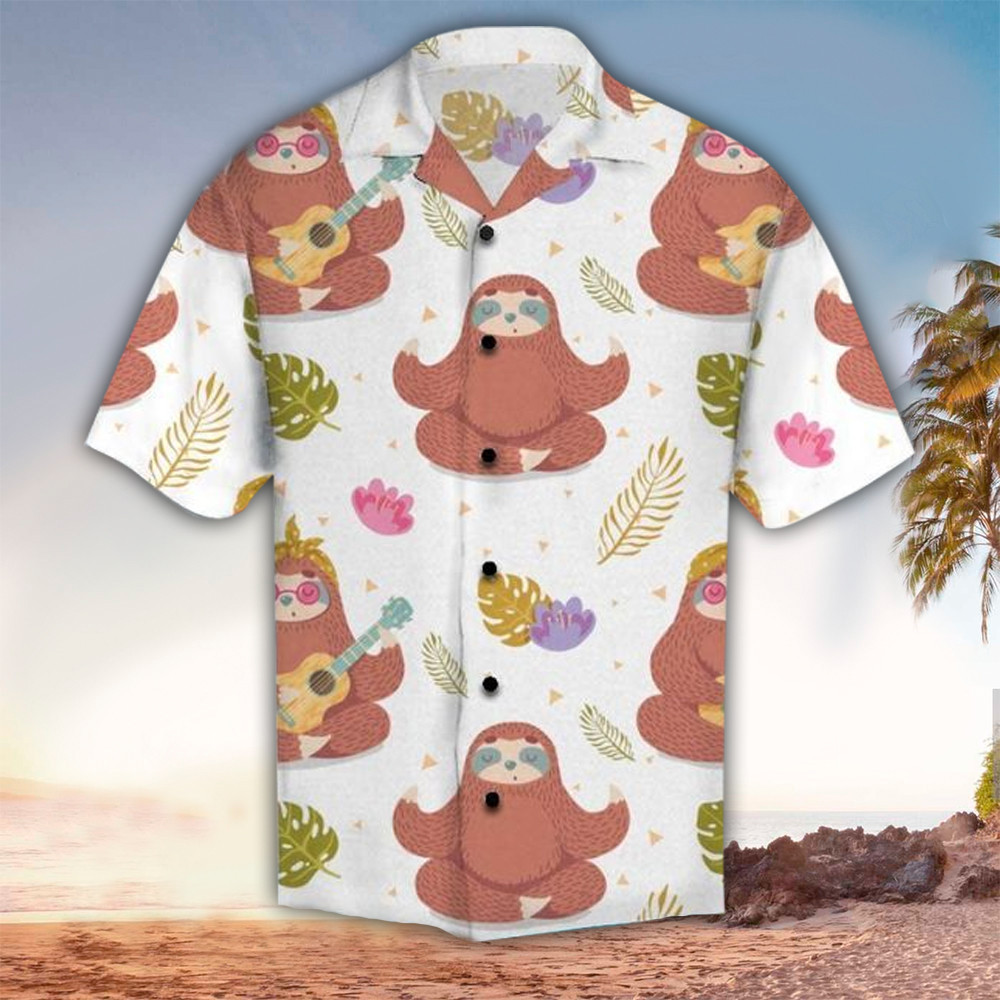 Sloth Apparel Sloth Button Up Shirt For Men and Women