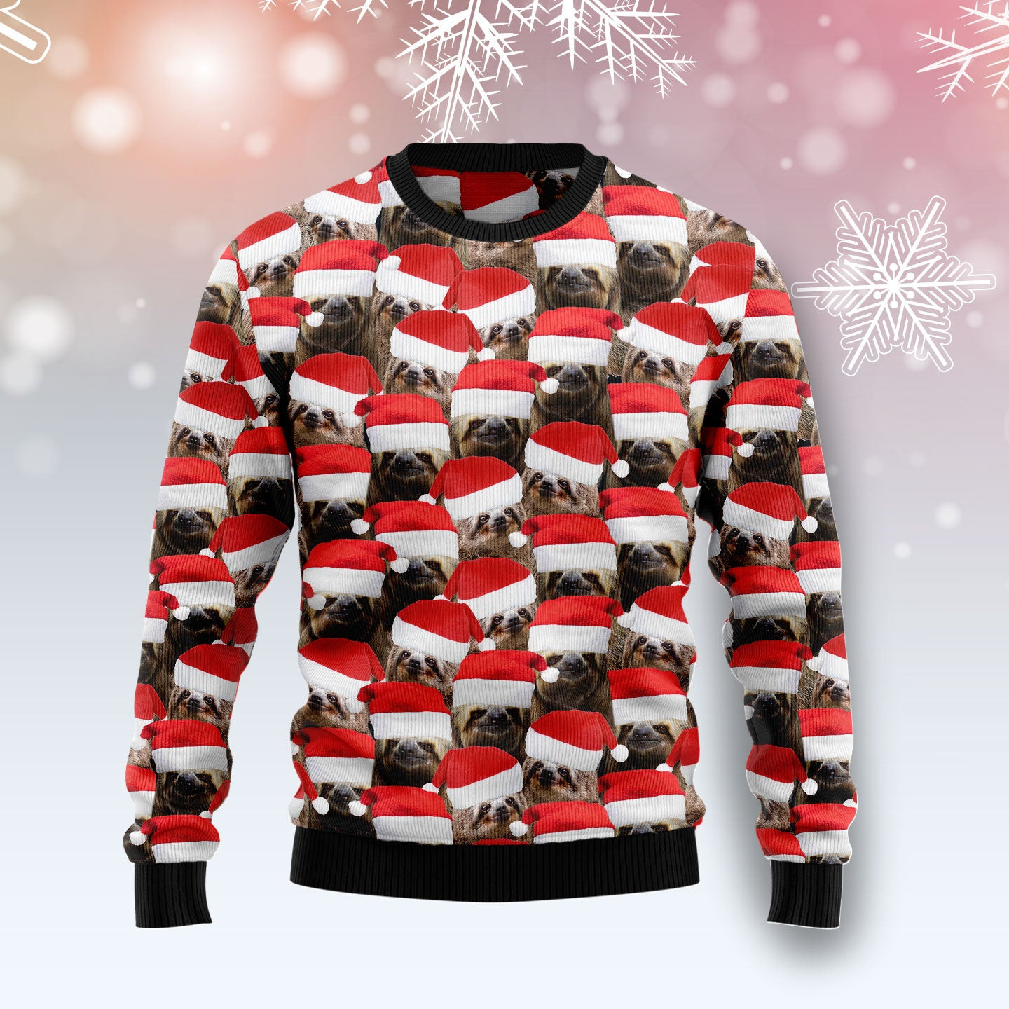 Sloth Group Awesome Ugly Christmas Sweater