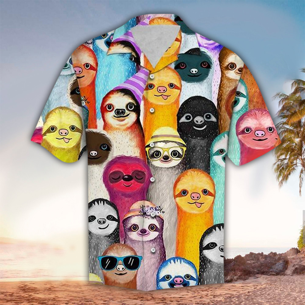 Sloth Hawaiian Shirt Perfect Sloth Clothing Shirt For Men and Women
