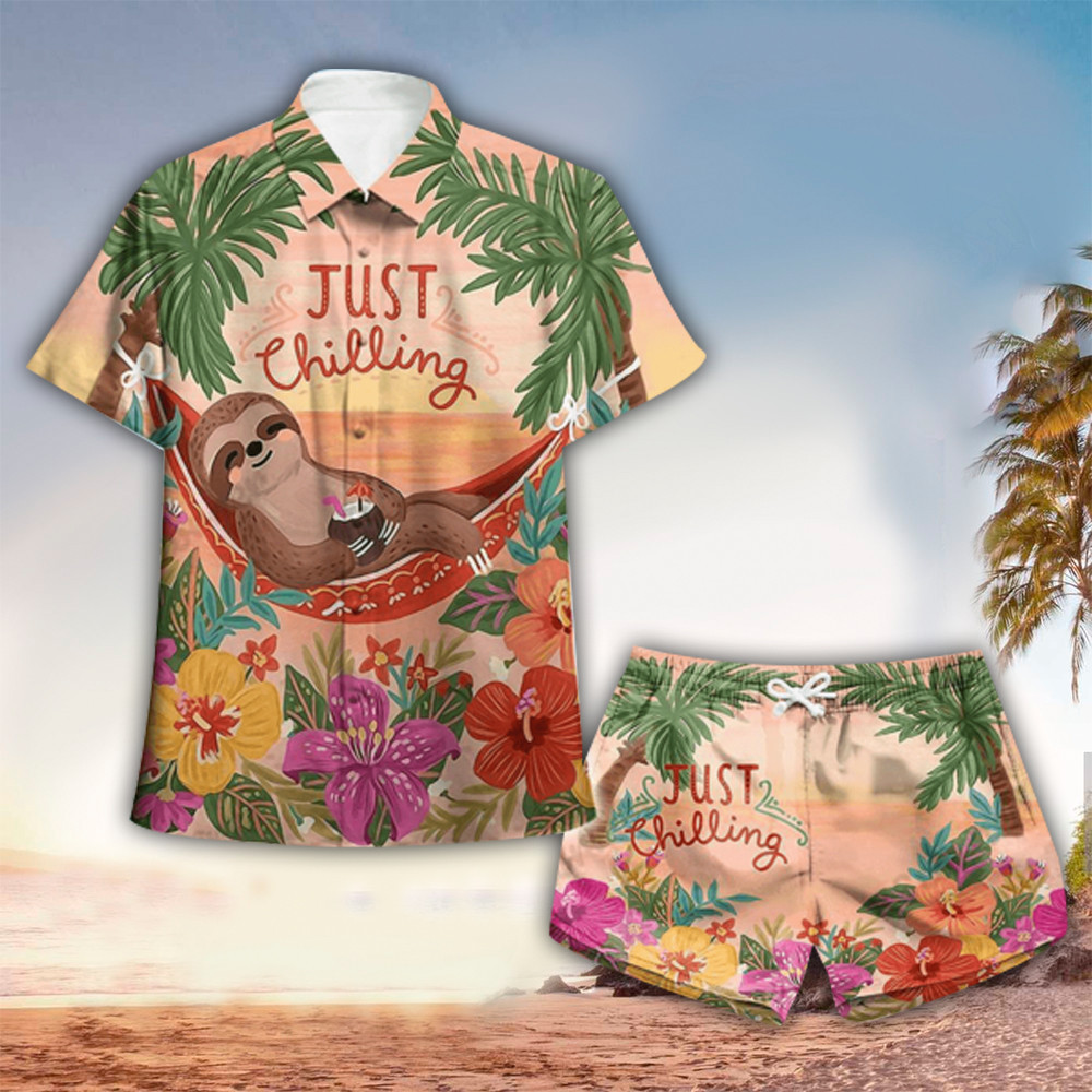 Sloth Hawaiian Shirt Sloth Button Up Shirt For Men and Women