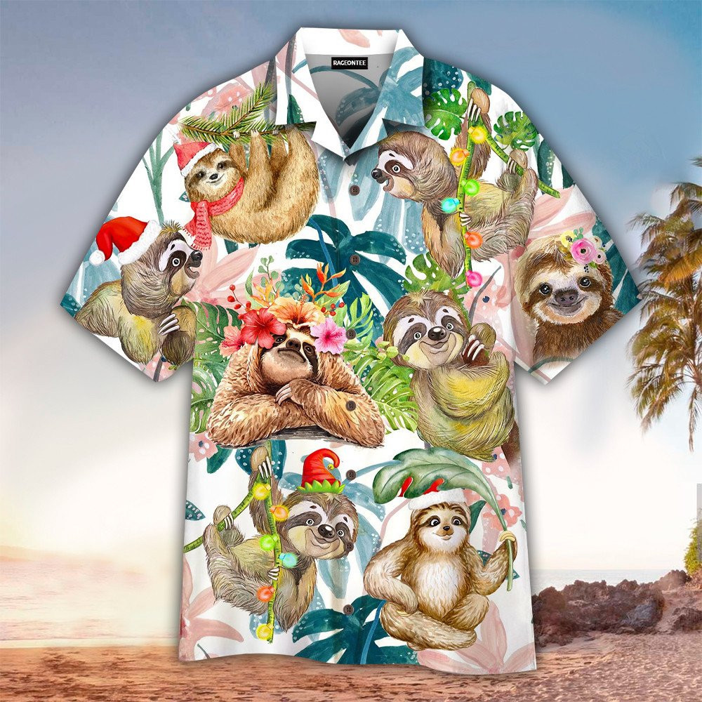 Sloth Hawaiian Shirt Sloth Shirt For Sloth Lover Shirt For Men and Women