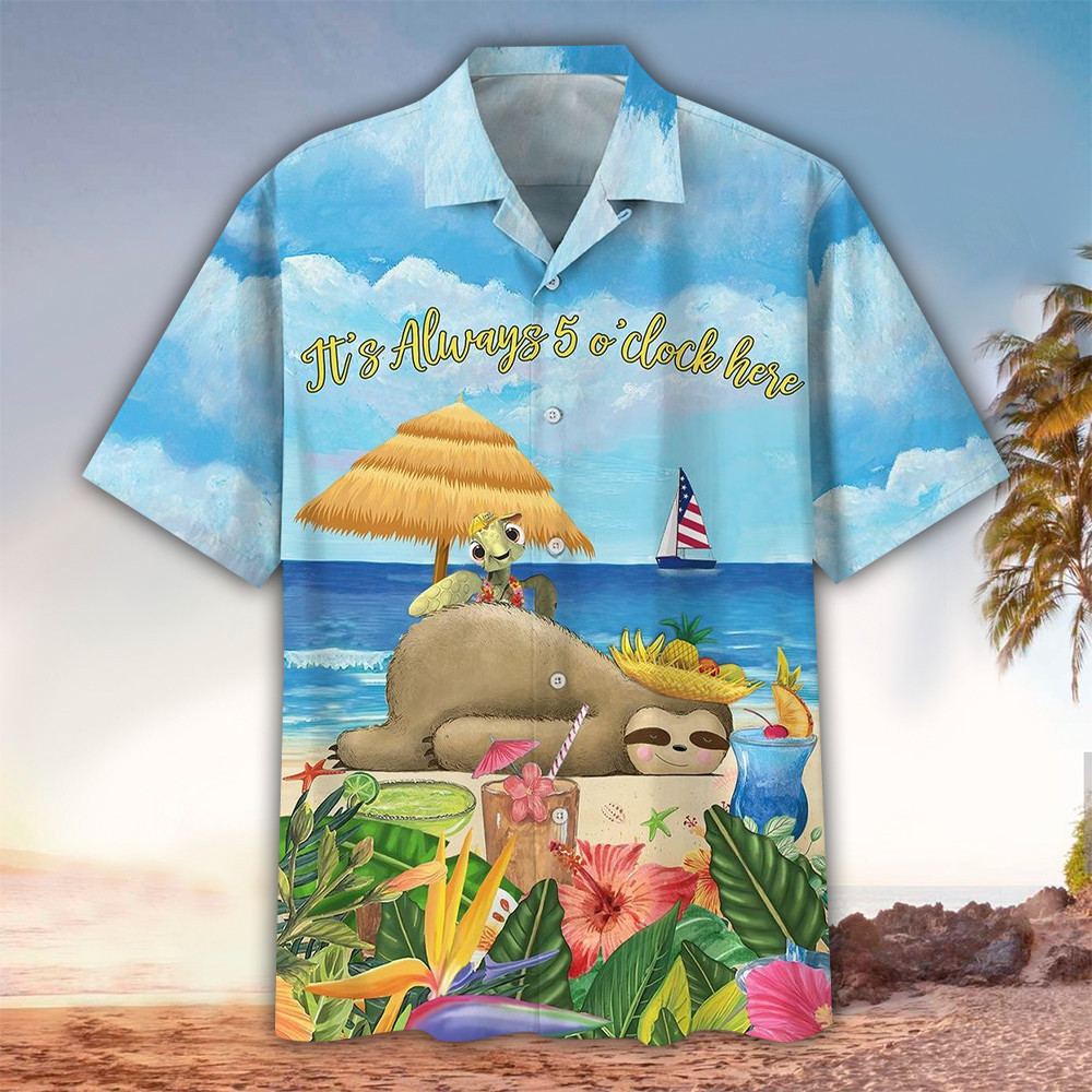 Sloth Hawaiian Shirt Sloth Shirt For Sloth Lover Shirt For Men and Women