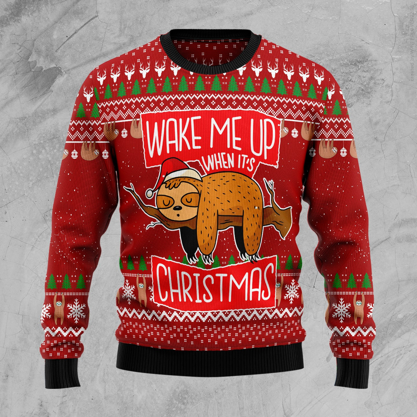 Sloth Its Christmas Ugly Christmas Sweater