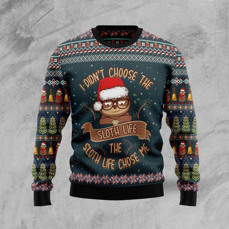 Sloth Life Ugly Christmas Sweater Ugly Sweater For Men Women