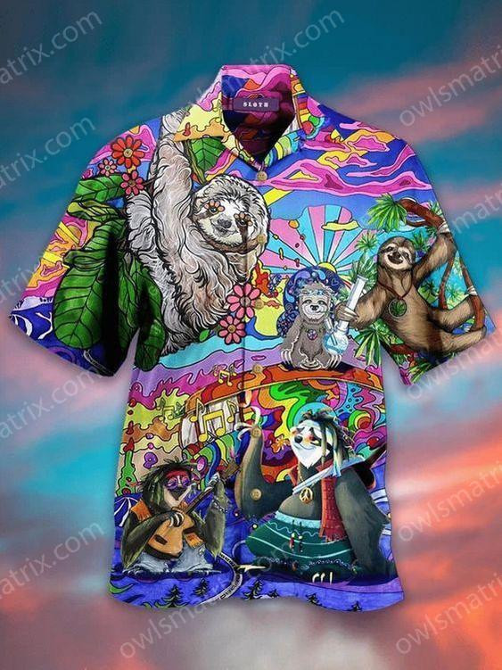Sloth Love Animals Life Style Limited Edition - Hawaiian Shirt 1 - Hawaiian Shirt For Men