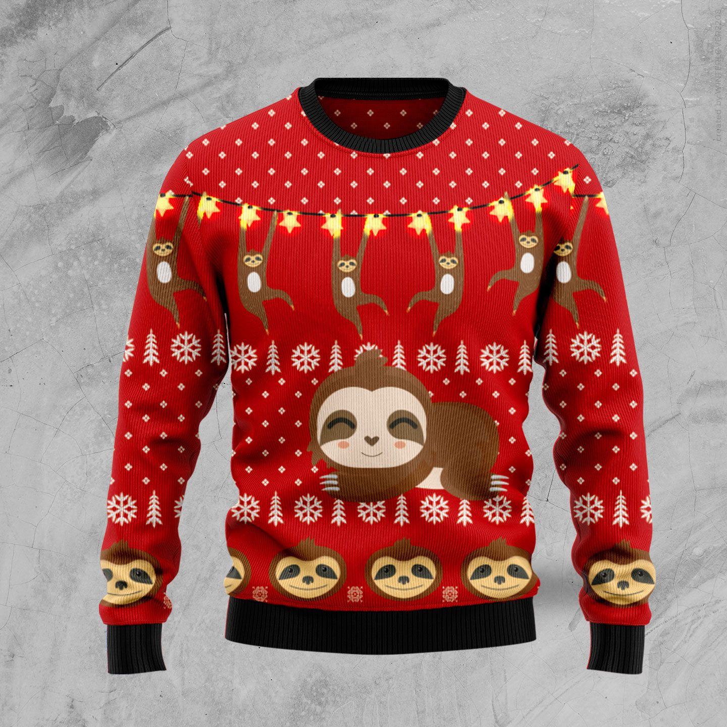 Sloth Lover Ugly Christmas Sweater Ugly Sweater For Men Women