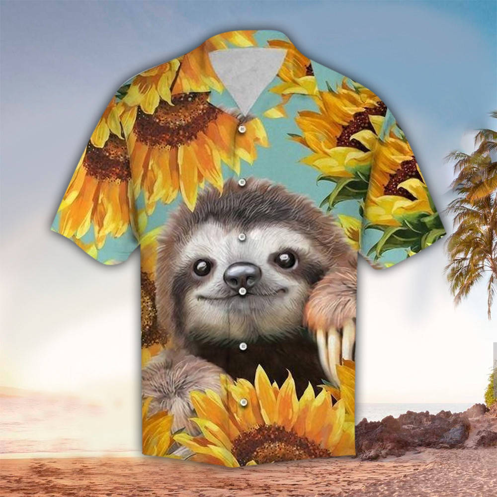 Sloth Shirt Sloth Hawaiian Shirt For Sloth Lovers Shirt For Men and Women