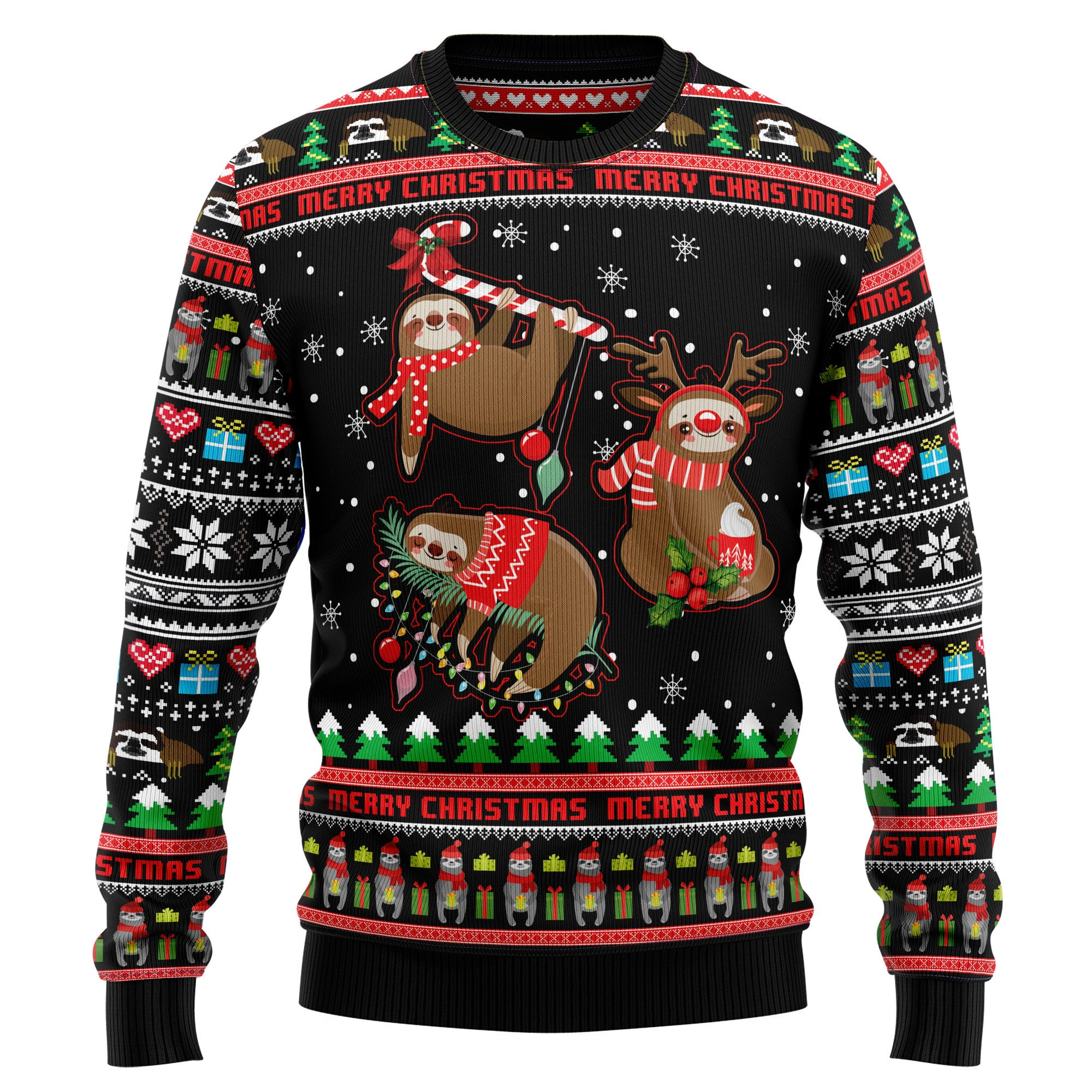 Sloth Xmas Ugly Christmas Sweater