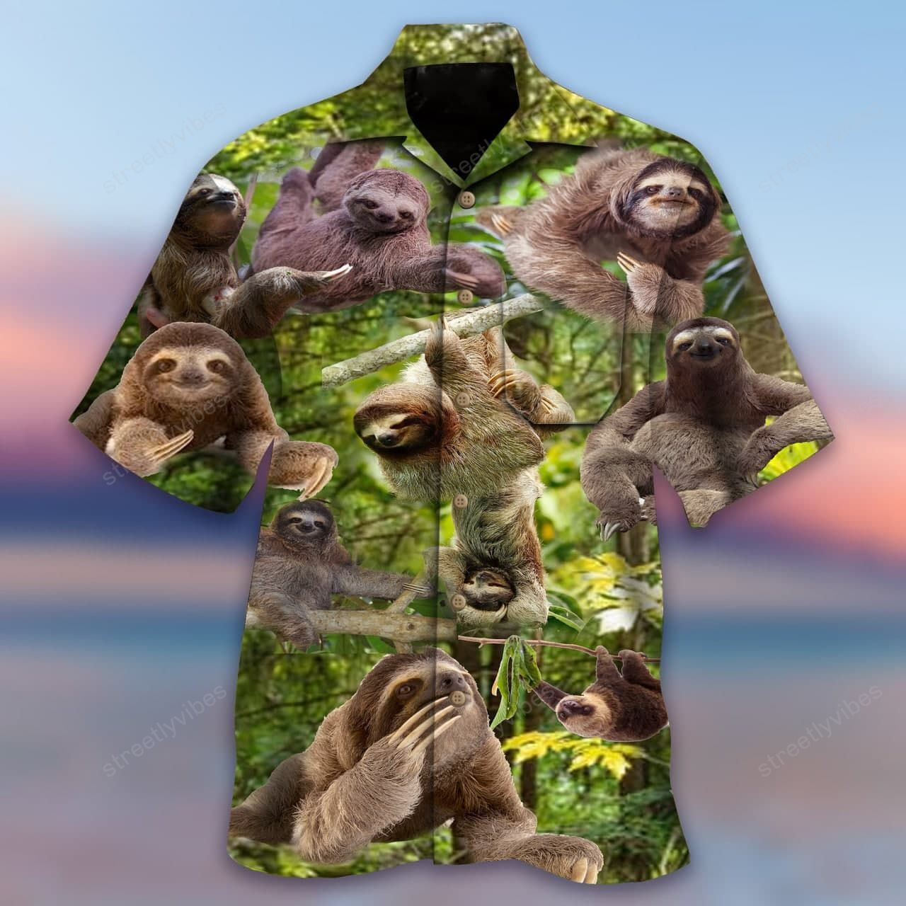 Sloths Stay Cool Hawaiian Shirt Hawaiian Shirt For Men