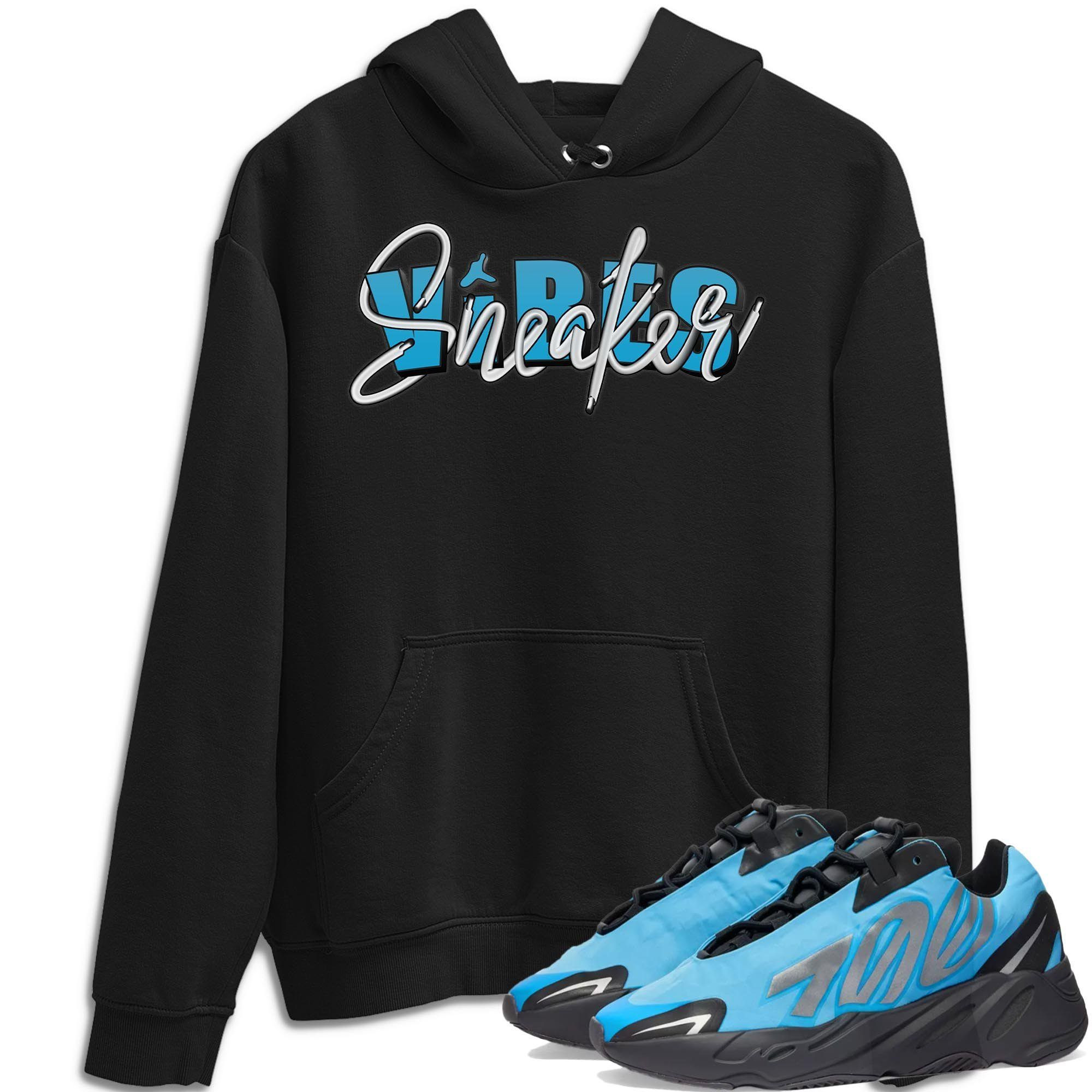 Sneaker Vibes Hoodie - Yeezy 700 Bright Cyan Outfit