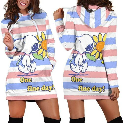 Snoopy Characters Womens Hoodie Dress Sweater Dress Sweatshirt Dresses Hoodie