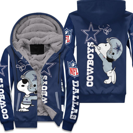 Snoopy Dallas Cowboys Nfl Fan 3D Fleece Hoodie