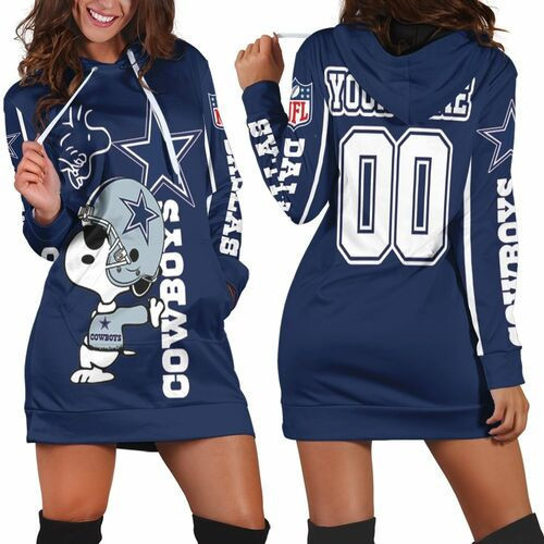 Snoopy Dallas Cowboys Nfl Fans 3d Hoodie Dress Sweater Dress Sweatshirt Dress