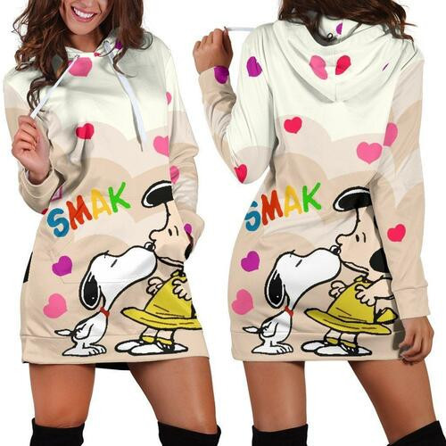 Snoopy Hoodie Dress Sweater Dress Sweatshirt Dress 3d All Over Print For Women Hoodie