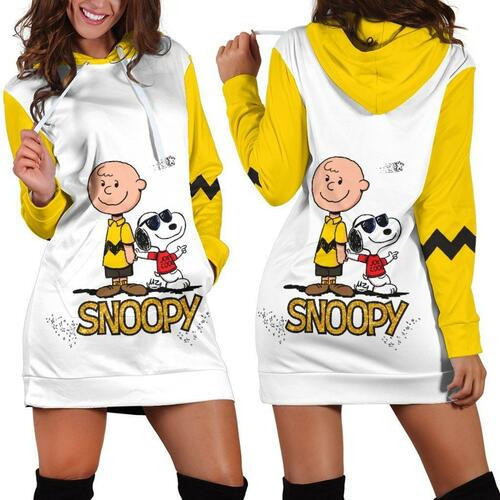 Snoopy Hoodie Dress Sweater Dress Sweatshirt Dress 3d All Over Print For Women Hoodie