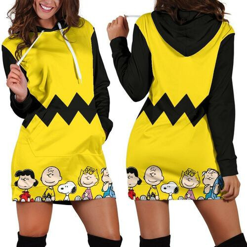 Snoopy Hoodie Dress Sweater Dress Sweatshirt Dress 3d All Over Print For Women Hoodie