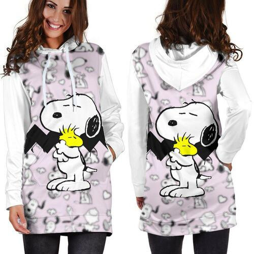 Snoopy Hoodie Dress Sweater Dress Sweatshirt Dress 3d All Over Print For Women Hoodie