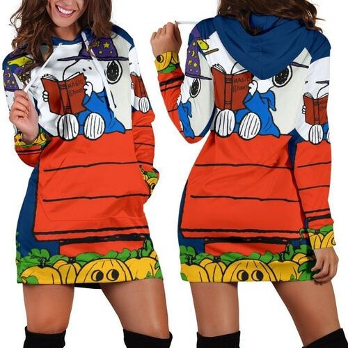 Snoopy Hoodie Dress Sweater Dress Sweatshirt Dress 3d All Over Print For Women Hoodie