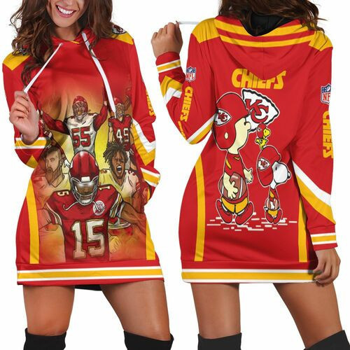 Snoopy Kansas City Chiefs Afc West Division Champions Division Super Bowl 2021 Hoodie Dress Sweater Dress Sweatshirt Dress