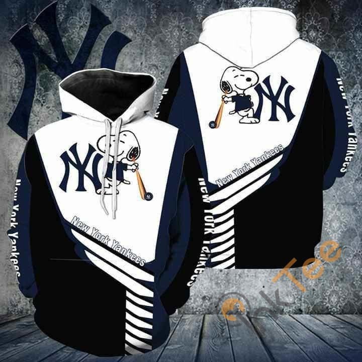 Snoopy New York Yankees For Yankees Fan Hoodie 3d