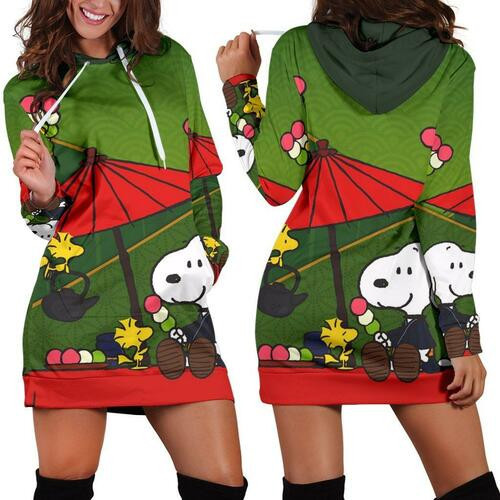 Snoopy Peanuts Hoodie Dress Sweater Dress Sweatshirt Dress 3d All Over Print For Women Hoodie