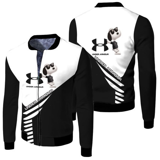 Snoopy Under Armour Tanktop Fleece Bomber Jacket