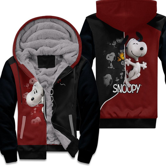 Snoopy Woodstock 3D Fleece Hoodie