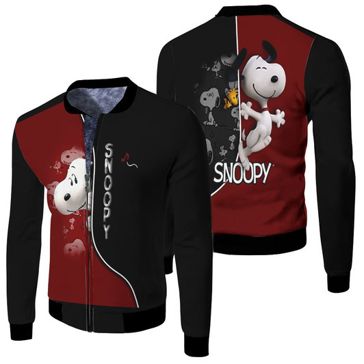 Snoopy Woodstock Fleece Bomber Jacket