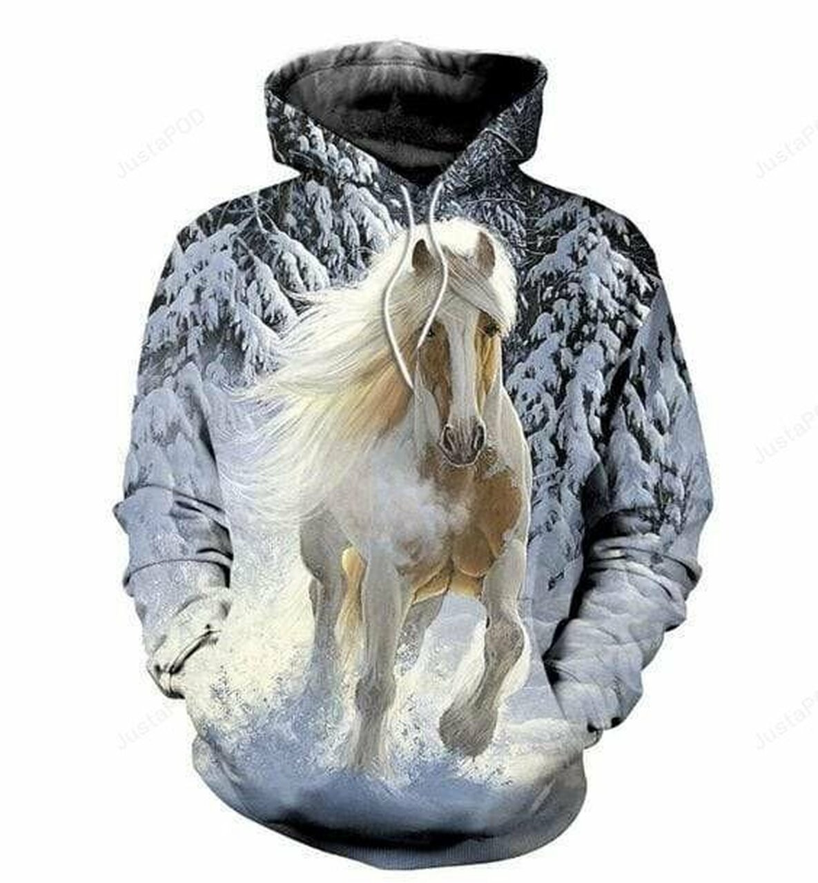 Snow Runner Horse 3d All Print Hoodie