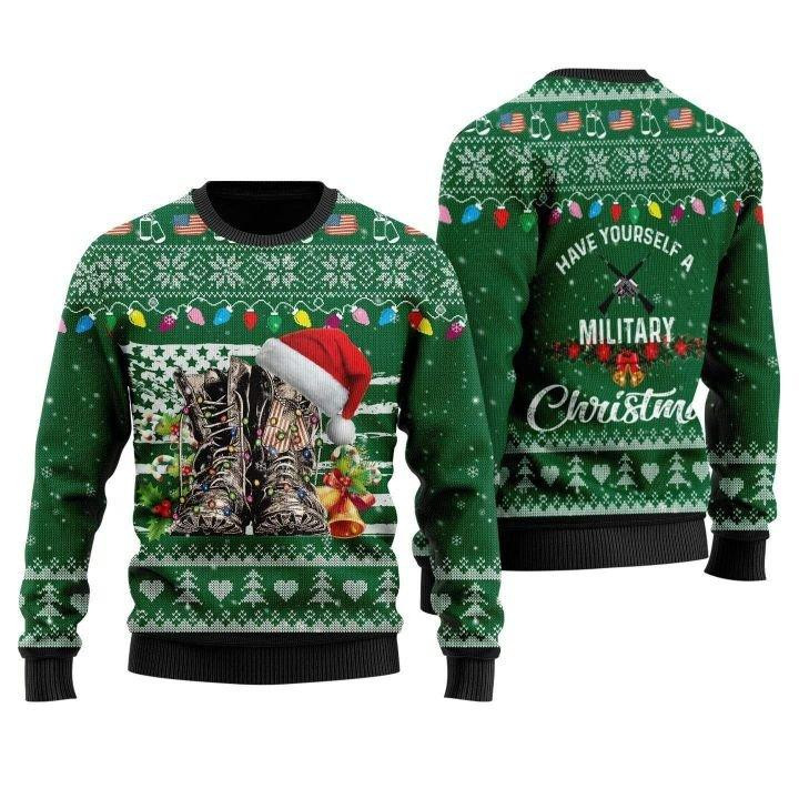 Soldiers Have Yourself A Military Ugly Christmas Sweater Ugly Sweater For Men Women